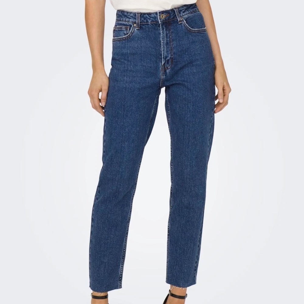 ONLY Emily High Waisted Straight Leg Jeans Size 28